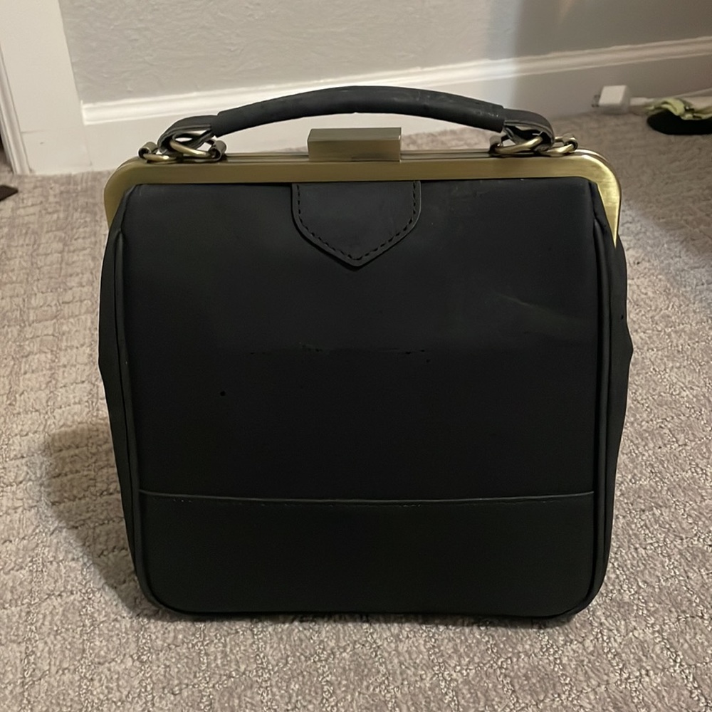 bebebark laflore paris black cork bag